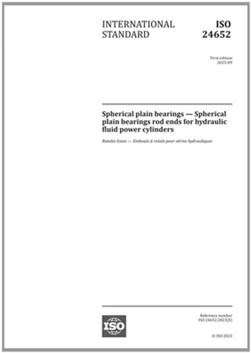 Standardul internațional ISO 24652 pentru rulmenți, care a fost condus și for...